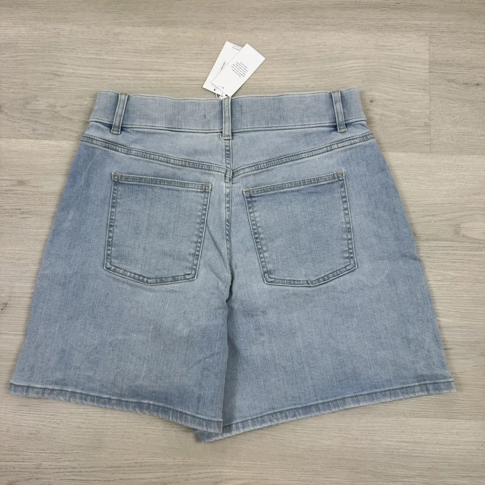SPANX Pull On High Waist Denim Shorts 7